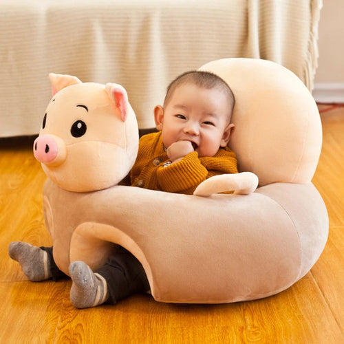 Baby Sofa Support Seat Cover Plush Chair Learning to Sit