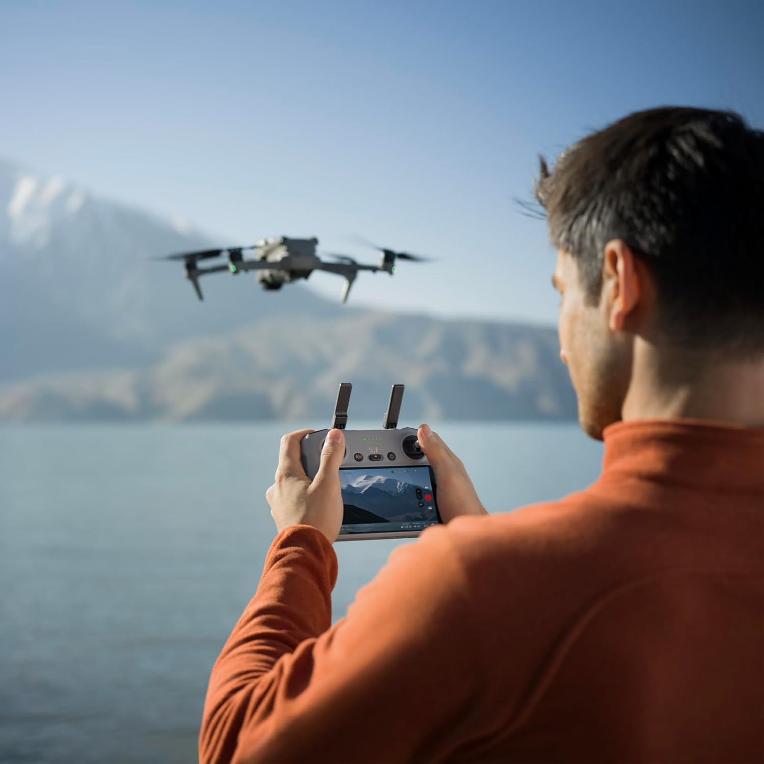 Air 3 Dual 4K Drone with Smart RC & 92 Min Flight | طائرة Air 3 بكاميرتين 4K وريموت ذكي و92 دقيقة طيران